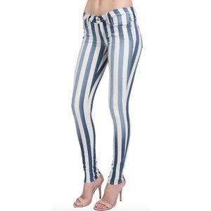 FRANKIE B STRIPPED JEANS